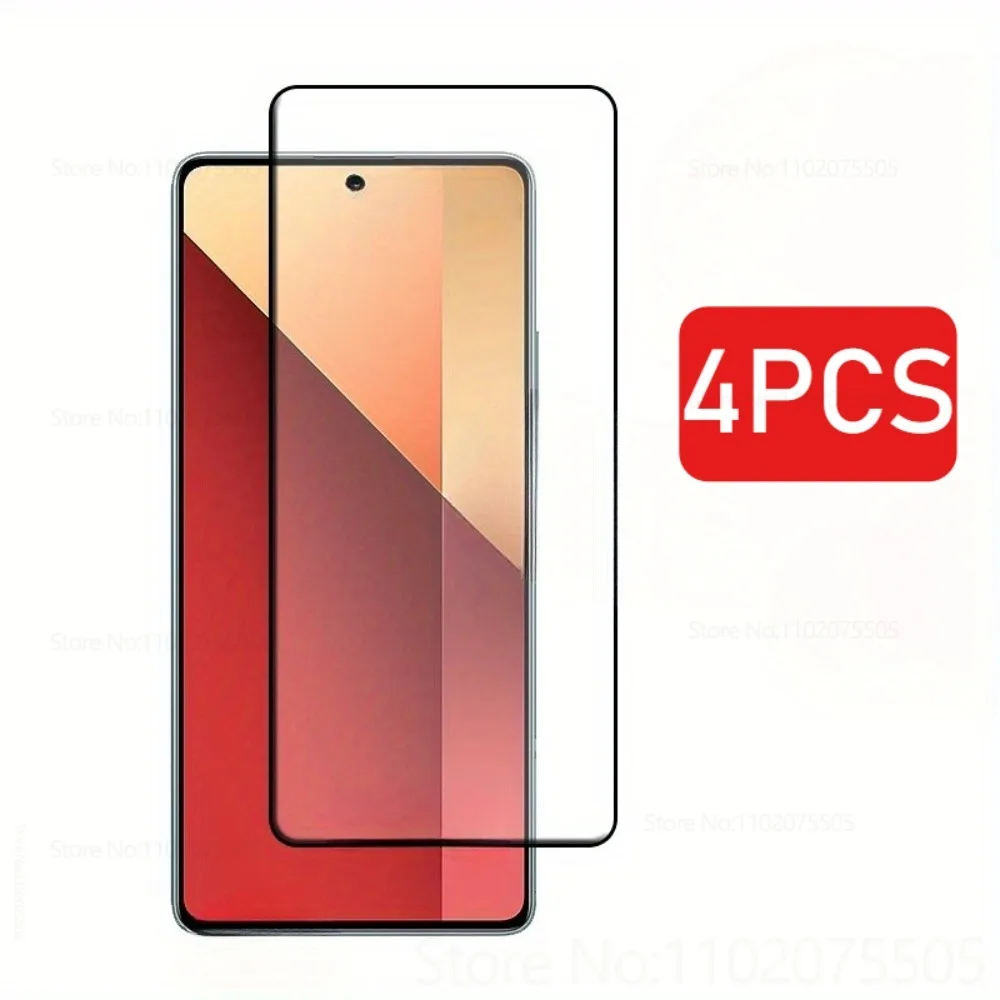 Фото 4 шт. Защитная пленка для экрана с полным покрытием для Xiaomi Redmi Note 13 Pro+ 13R HD закаленное стекло для Redmi Note 14 Pro+ Note 14Pro 14S Fillm №1