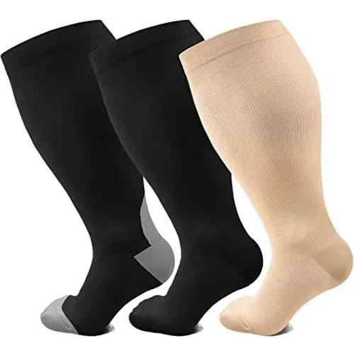 Running men's And women's Compression Socks Fattening Compression Socks Plus Extra Large Socks Patterned Models Sports Socks