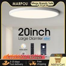 MARPOU 20inch 48W Smart lamp Led ceiling lamp APP Remote Control Dimmable Indoor lighting for living room ?led lights for room
