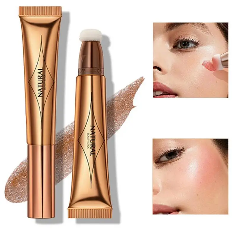 

Highlighter Makeup Stick Creamy 3 In 1 Multi-Stick Liquid & Highlighter Makeup Contouring Pen Makeup Highlighter & Color For
