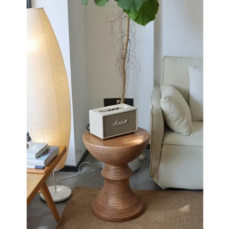 

Современные Простые Оригинальные круглые винтажные столы с имитацией под дерево для дивана, Скандинавский дизайн, мебель для гостиной