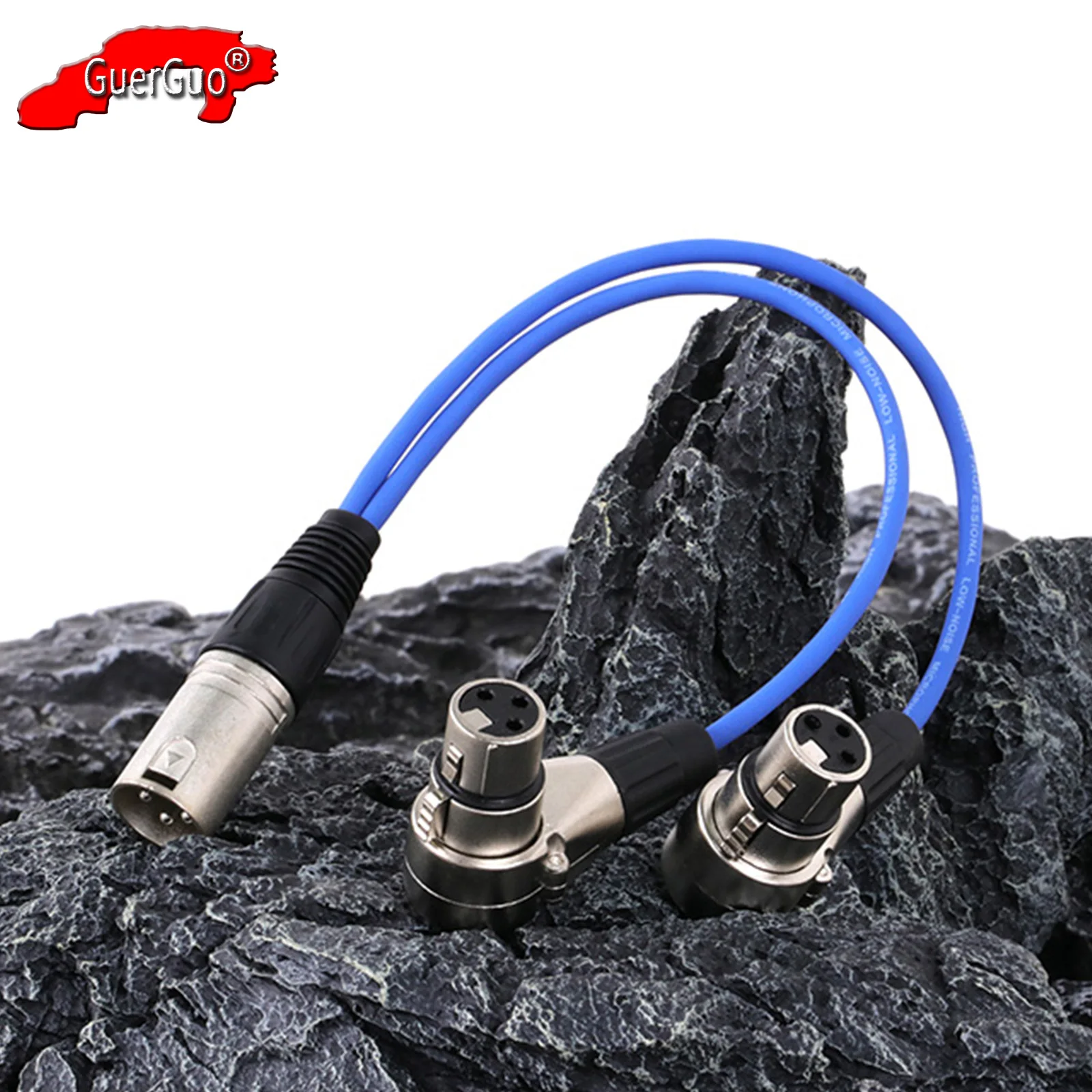 Фото Y-образный разветвитель, 3Pin XLR штекер-двойной 3Pin XLR разъем, сбалансированный микрофон, аудио удлинитель, адаптер, конвертер для Amp динамика №1