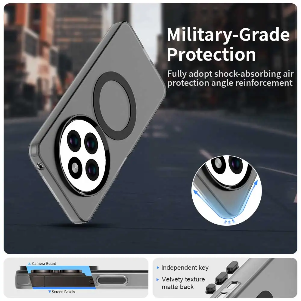 Для Poco C75 4G Роскошный чехол с магнитной беспроводной зарядкой для Magsafe Чехол Xiaomi