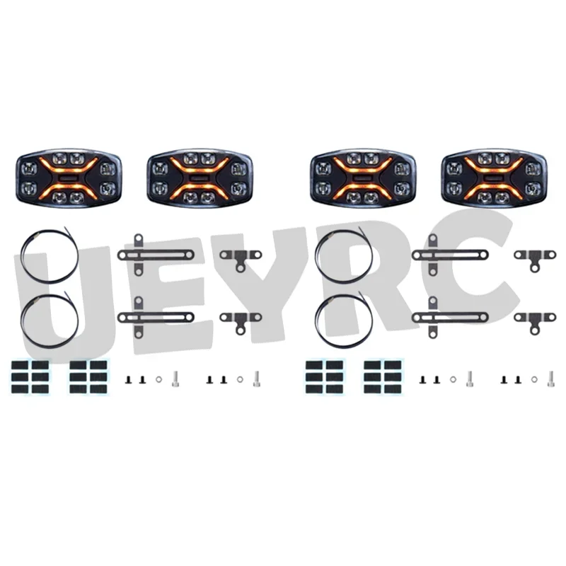 

JUWUBA светодиодные фонари на крыше, плата управления освещением для 1/14 Tamiya RC Truck SCANIA 770S R620 Volvo FH16 BENZ Arocs MAN TGX Car