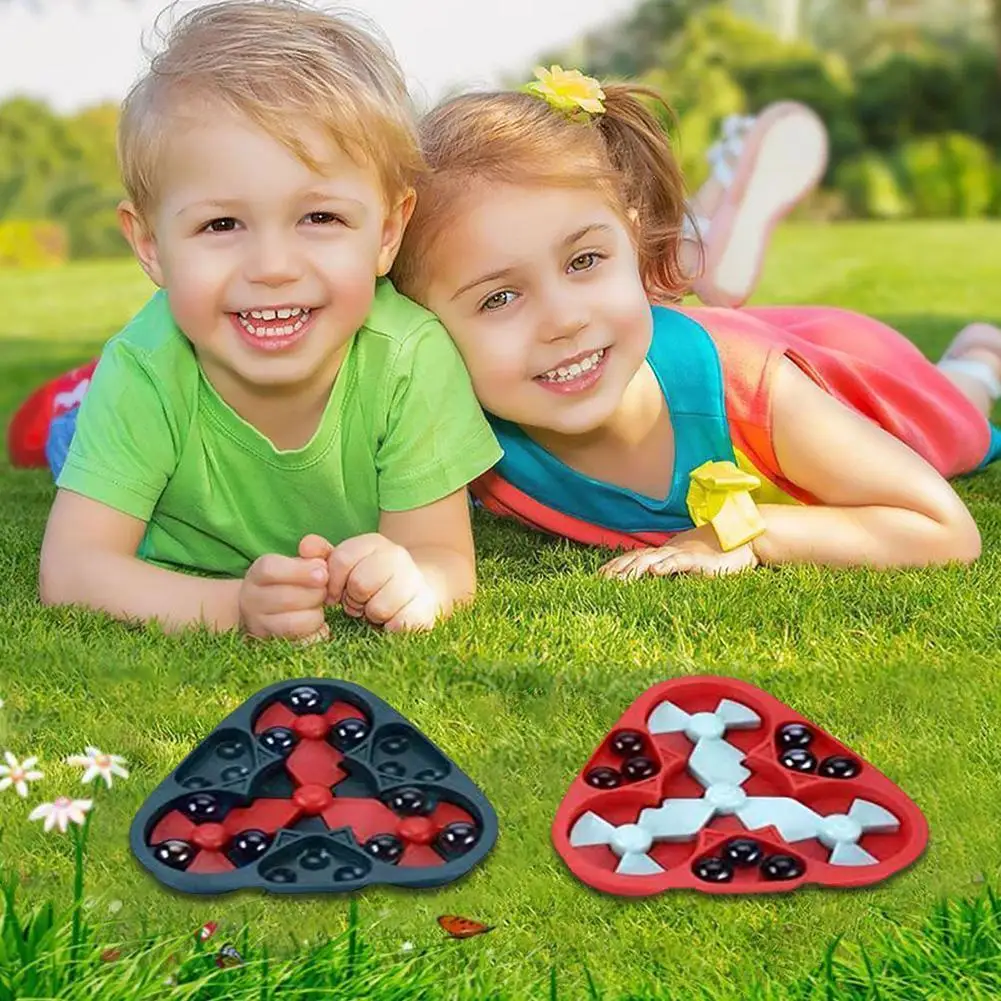 

Marbles Decompress Educational Toys Bead Orbit Fingertip Spinner Relieve Fidget Pinball Puzzle Toys For Kids H9f8