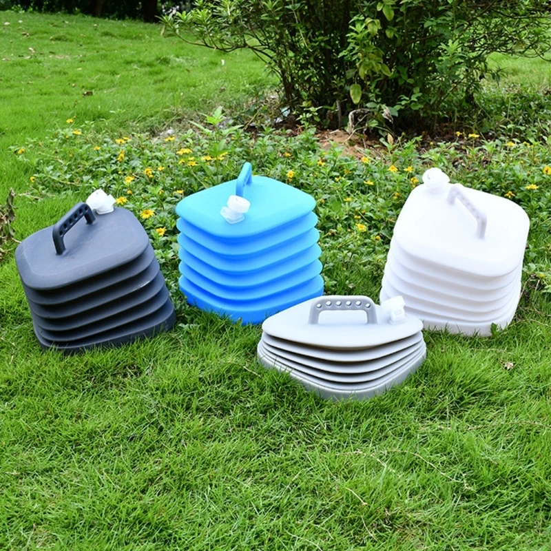 

Silicone Folding Water with Handle Portable Organization Container for Outdoor Traveling Camping Portable Contain