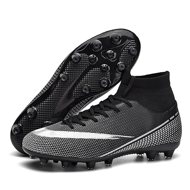New Professional Unisex Soccer Shoes TF/FG Football Boots Men Teenagers Adults Kids Soccer Cleats Grass Training Football Shoes