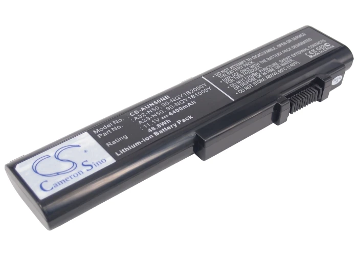 

CS 4400mAh/48.84Wh battery for Asus N50VN,N51,N51A,N51S,N51T,N51TE,N51TP,N51V,N51VF,N51VG,N51VN 90-NQY1B1000Y,