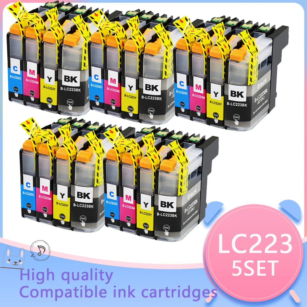 

Compatible for Brother LC223 223XL Ink Cartridge For Brtoher DCP-J562DW/J4120DW/MFC-J480DW/J680DW/J880DW/J4620DW/J5720DW/J5320DW