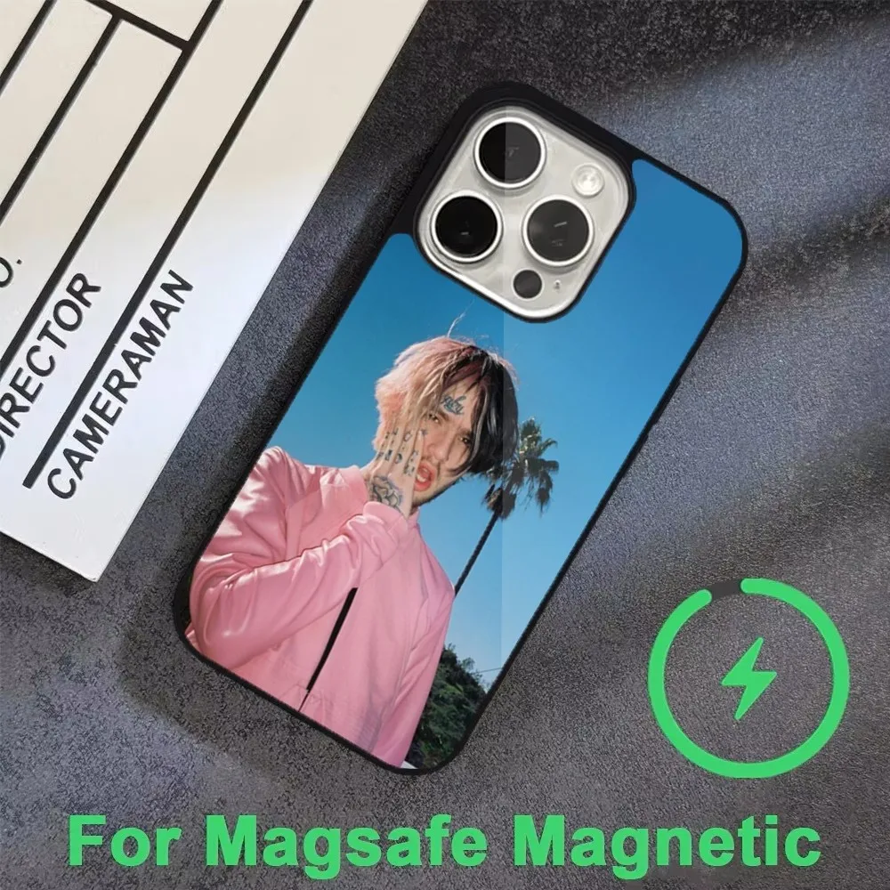 Чехол для телефона Rapper Lil Peep Hell Boys iPhone 16 15 14 13 12 11 Pro Max Plus Mini Magsafe магнитный чехол