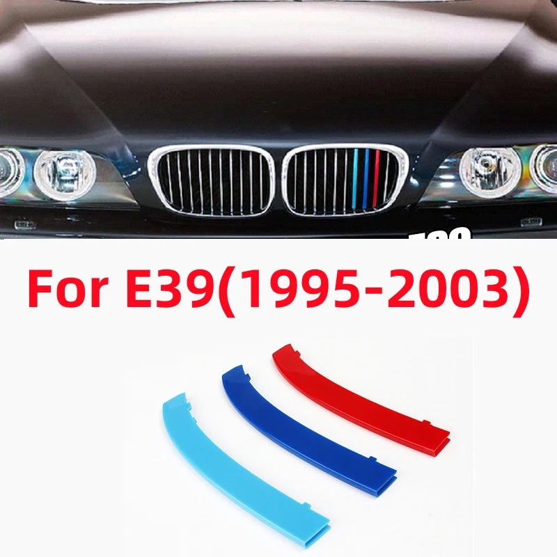 

Для BMW 5 серии E39 1995-2003 автомобильный 3D M Стайлинг передняя решетка радиатора отделка бампера полосы наклейки внешний декор аксессуары