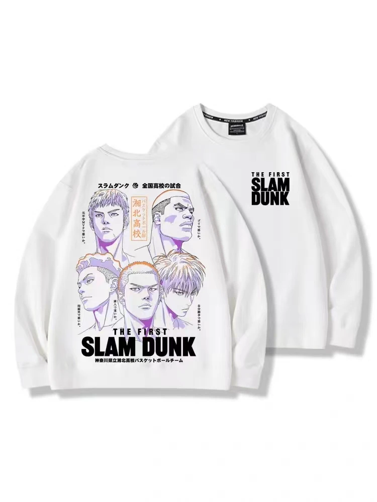 Хлопковая толстовка в стиле аниме Slam Dunk одежда для баскетбола пар Зимний пуловер