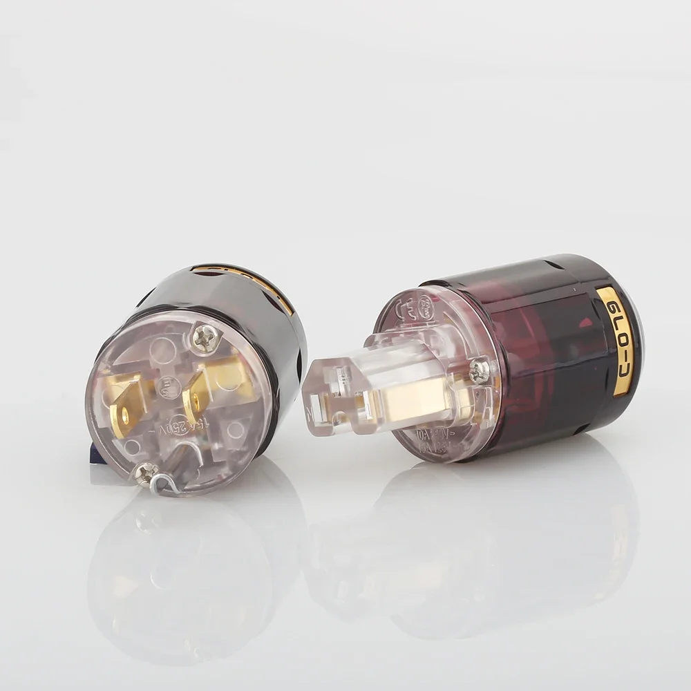 Пара P-079 C-079 IEC + P079 24-каратная позолоченная вилка питания США разъем Hifi DIY C079 Вилка