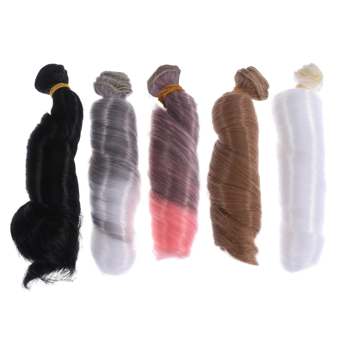 

Инструмент для изготовления волос «сделай сам», прямые синтетические термостойкие волосы для наращивания