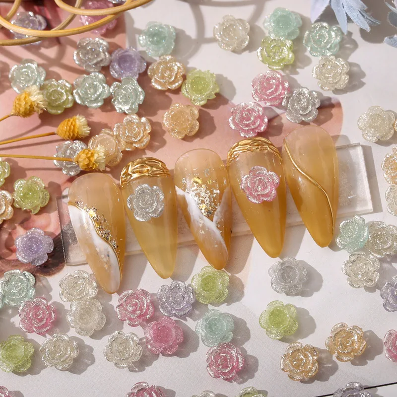 

50 шт./упаковка, универсальные аксессуары для дизайна ногтей, 8 мм