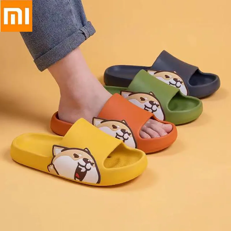 

Xiaomi Cute cartoon slippers female summer net red ins girl heart anti slip couple thick soled sandals wear beach shoes outside