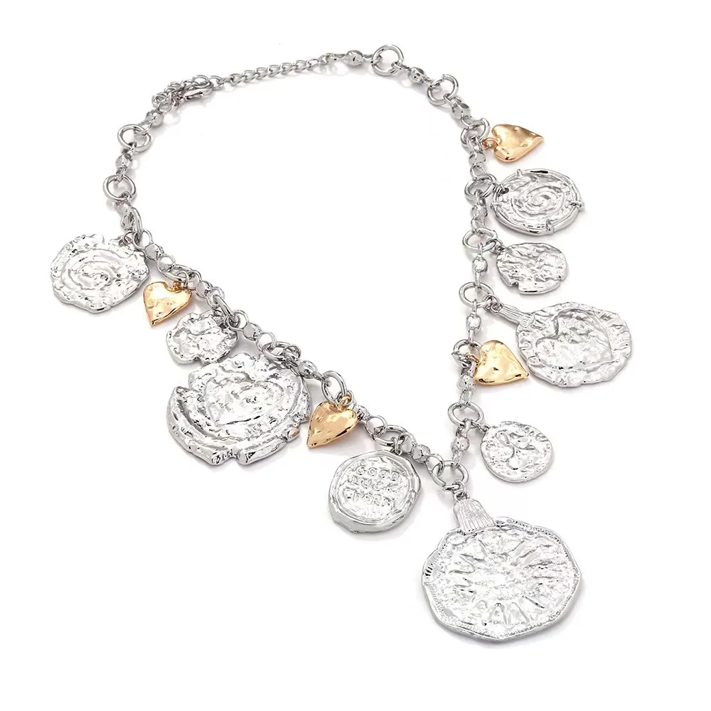 Роскошное ретро ожерелье с подвеской в виде значка неправильной формы форме