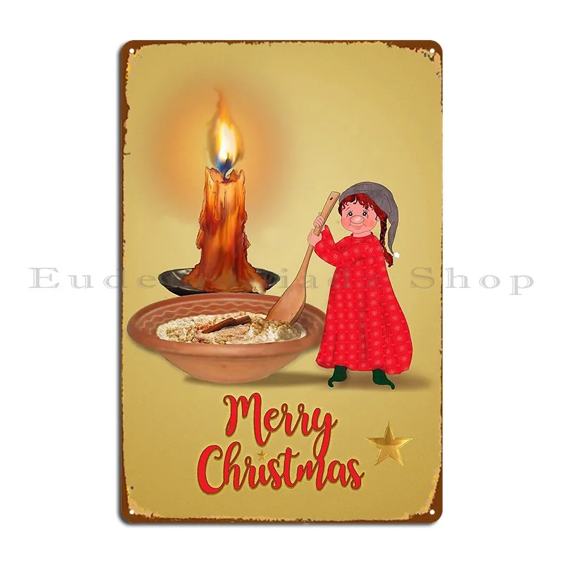 Рождественский металлический плакат Elvira винтажный на стену гаража бара пещера