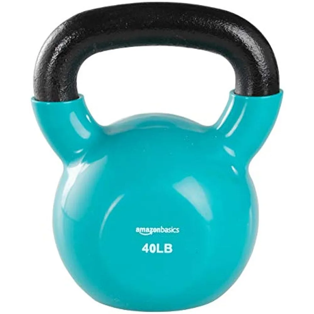 

Vinyl Kettlebell,40 Pounds Fitness Equipment Sports