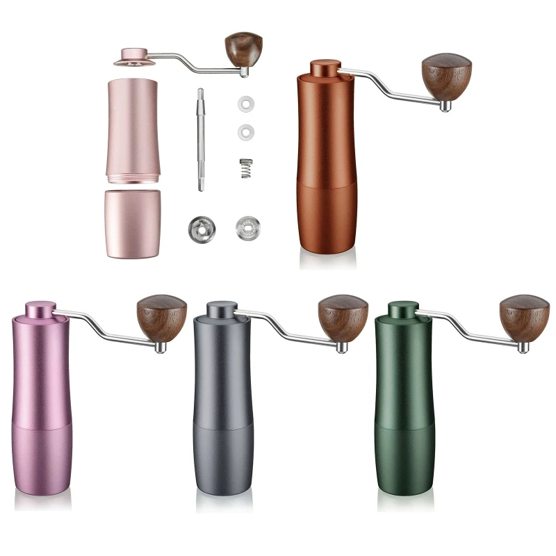 

Portable Coffee Bean Grinder with Adjustable Setting Hand Crank Coffee Grinder