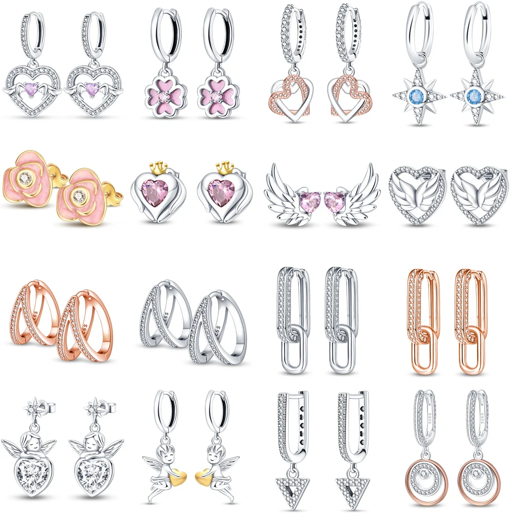 

Женские серьги-подвески из серебра 925 пробы