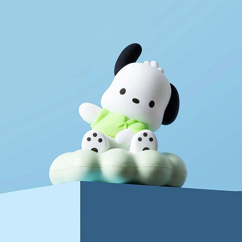 

Kawaii Sanrio Pochacco LED Luminous Ornaments Kuromi Cinnamoroll Night Light Bedroom Pinch Lamp Cute Birthday Girls Gifts