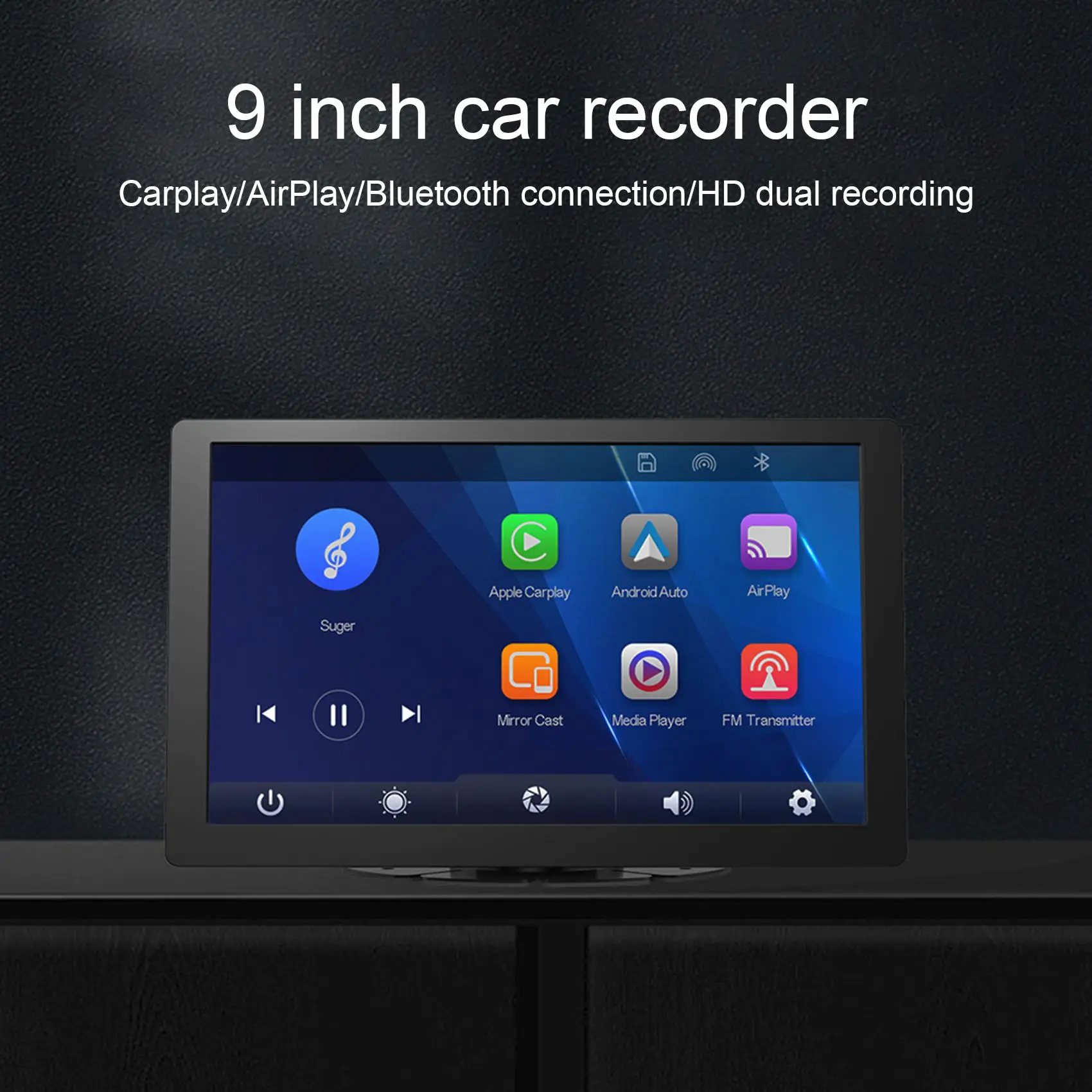 

9Inch Touch Screen Carplay Wireless CarPlay Android Auto Autoradio WIFI Bluetooth Video Multimedia Player