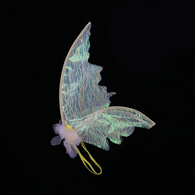 Блестящие крылья бабочки для девочки нарядный костюм игры на Хэллоуин вечеринку