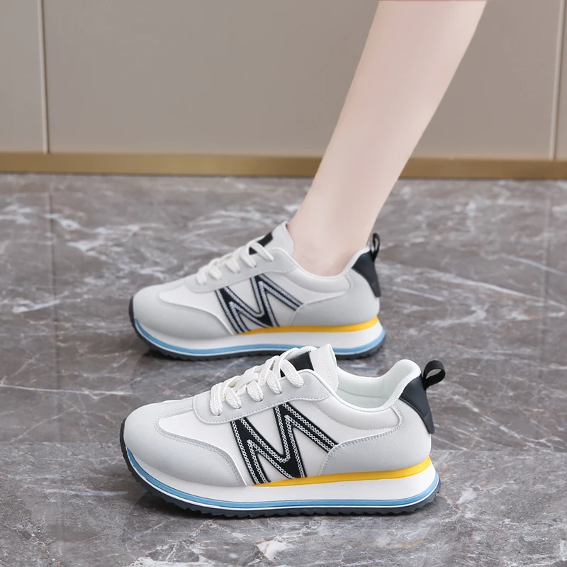 Кроссовки CRLAYDK хлеб для женщин обувь на платформе с буквенным принтом со