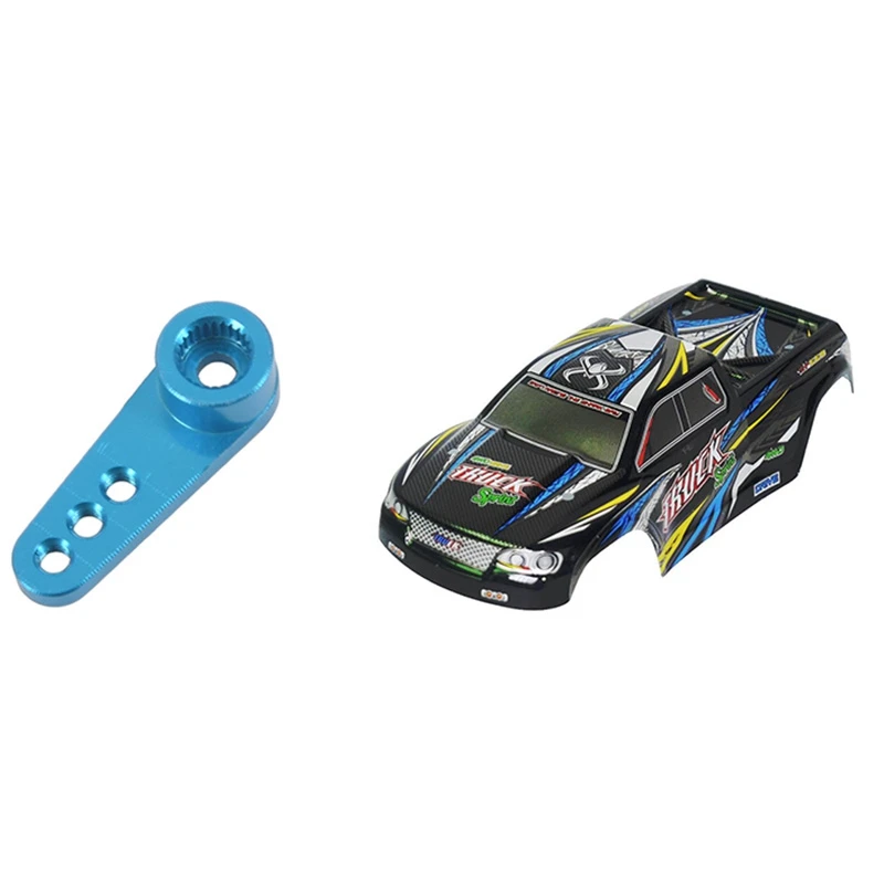 

2 Pcs RC Car Part: 1 Pcs 28.5Mm 25T Teeth Tooth Steering Half Servo Arm Horn & 1 Pcs RC Car Body Shell