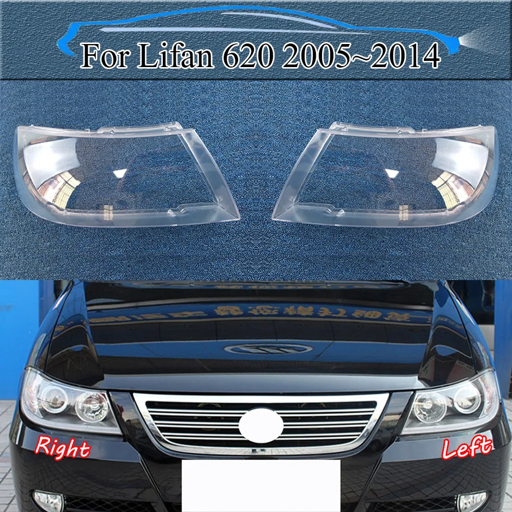 

For Lifan 620 2005~2014 Penutup Lampu Depan Butik Transparan Lampshdade Lampu Kepala Cangkang Plexiglass Ganti Lensa Asli