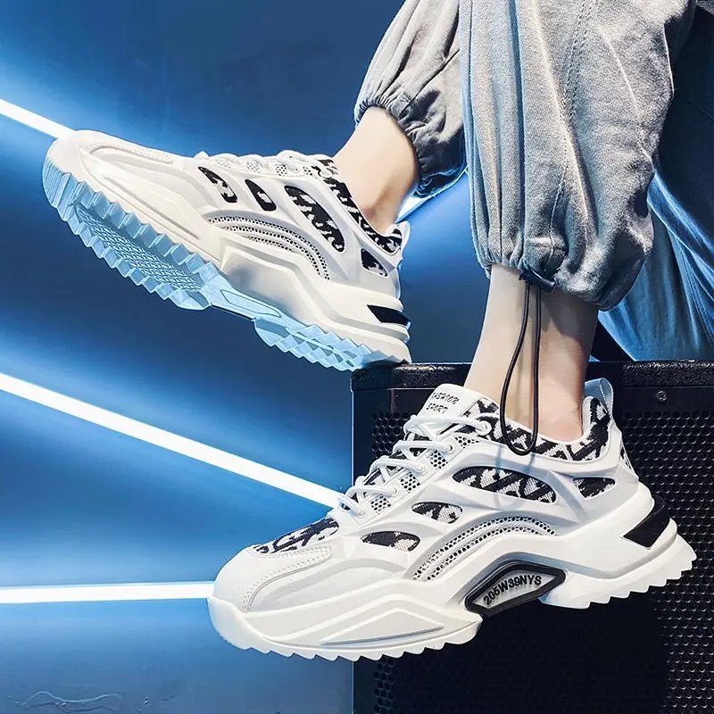 

massive non-slip Men Sport Shoes Comfortable Walking Sneakers Running Snekers White Sports Man Men Shoes Sneakers Vulcanization