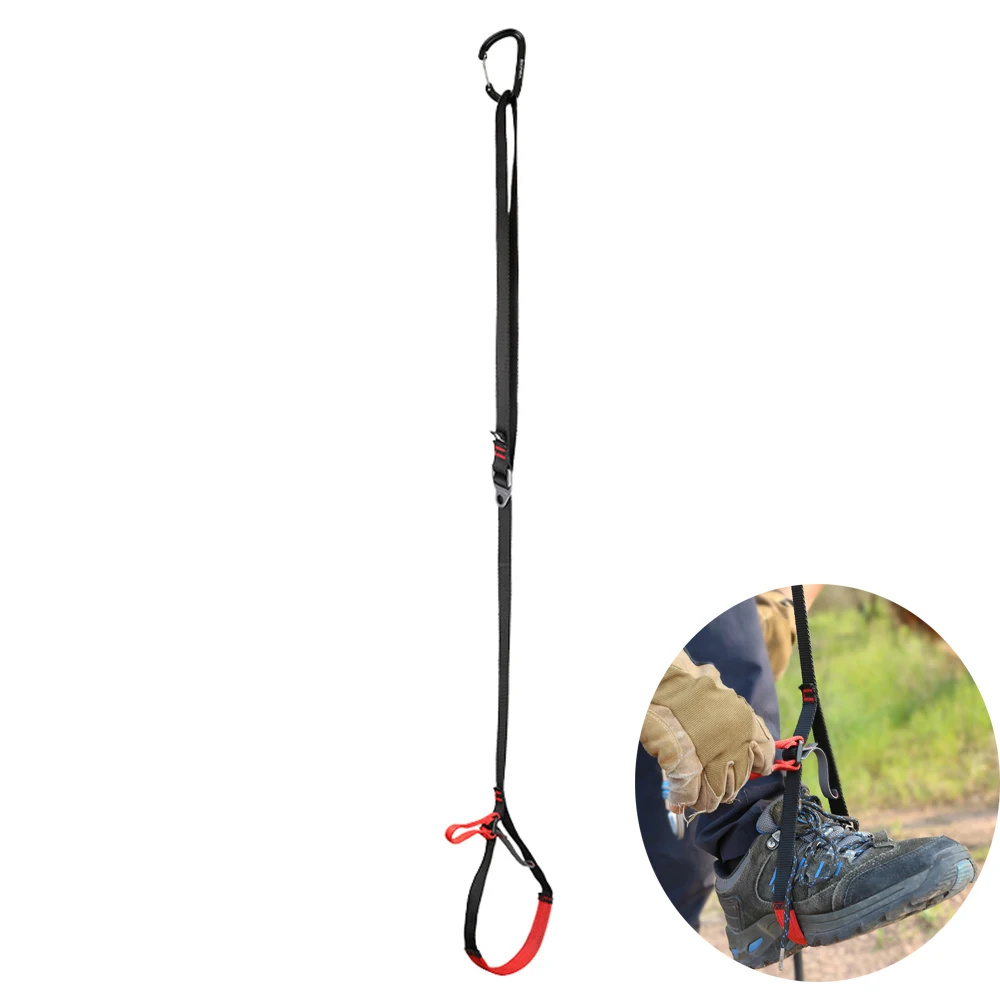 

Professional Adjustable Webbing Foot Loop Climbing Polyester Light Ascender Belt Device Band Rock Climb Equipment Tree Arborist