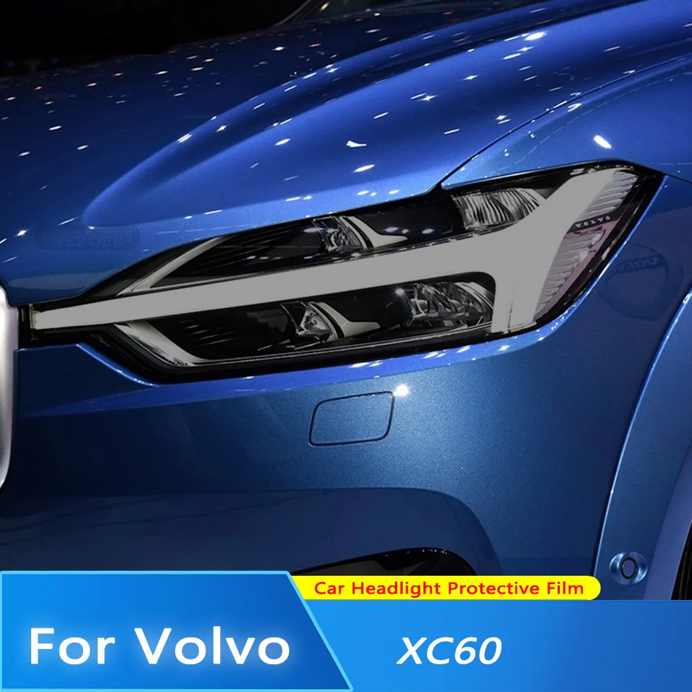 

Car Lamp Film For Volvo XC60 2014-2016 17-Present Car Headlight Protective Tint Film Smoke Black Transparent TPU Light Sticker