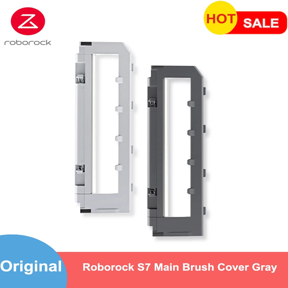 

Original Roborock S7 Robotic Vacuum Replacement Part of Main Brush Cover Gray,Black Main Brush Cover For Series Part Accessory