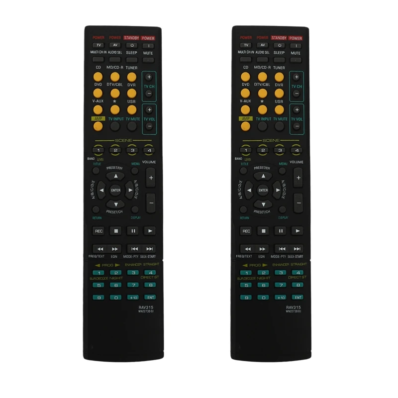 

2X умный контроллер дистанционного управления для Yamaha RX-V363 RAV315 RX-V463 RAV311 RAV312 RAV282