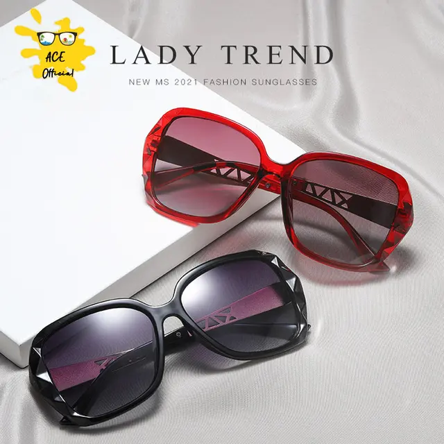 New 2023 big box polarized sunglasses han edition tide female uv web celebrity sunglasses driving round glasses female marcas 4