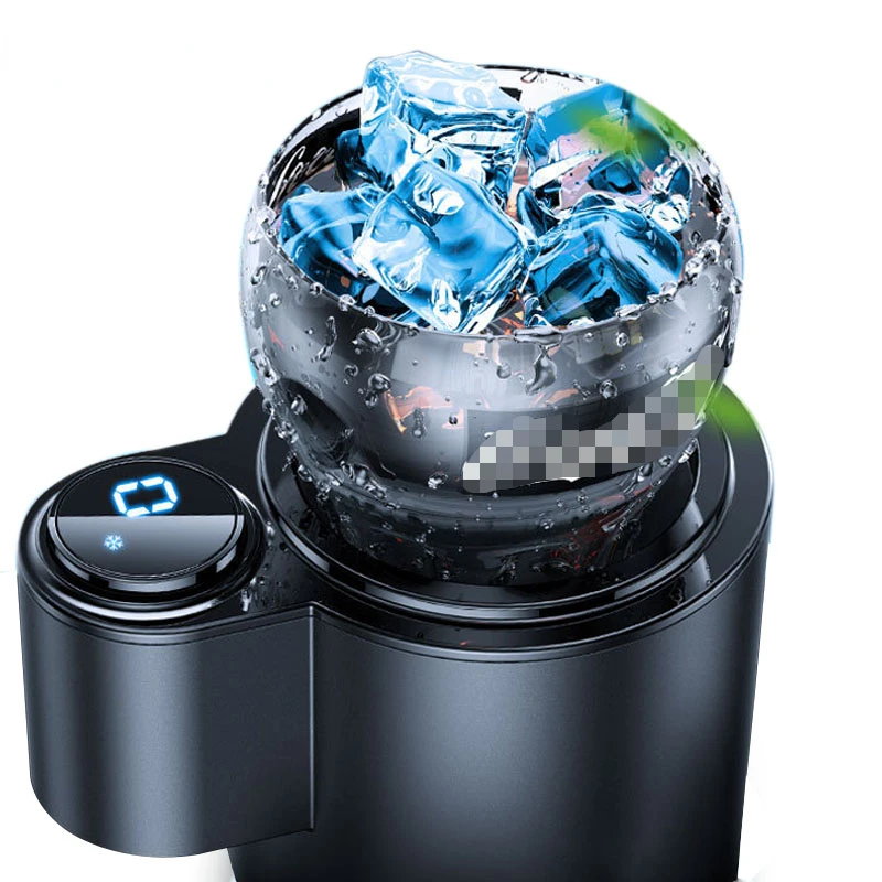 

Умная стеклянная чашка 2-в-1 для кофе, молока, напитков, охлаждающая чашка для путешествий, автомобильный холодильник, держатель для напитков