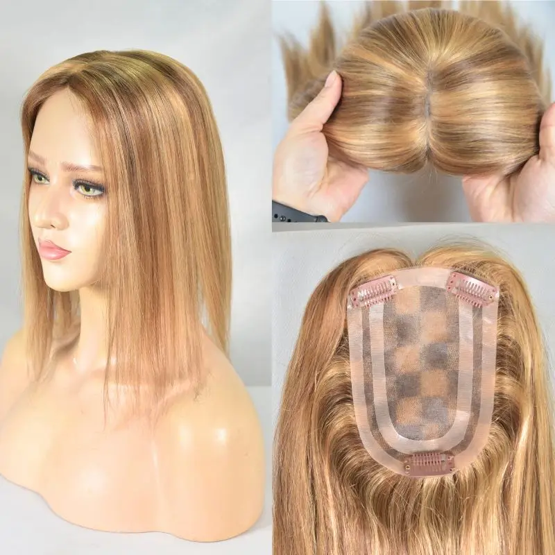 Топпер из натуральных волос для мужчин размер головы 25 - 76 см цвет черный