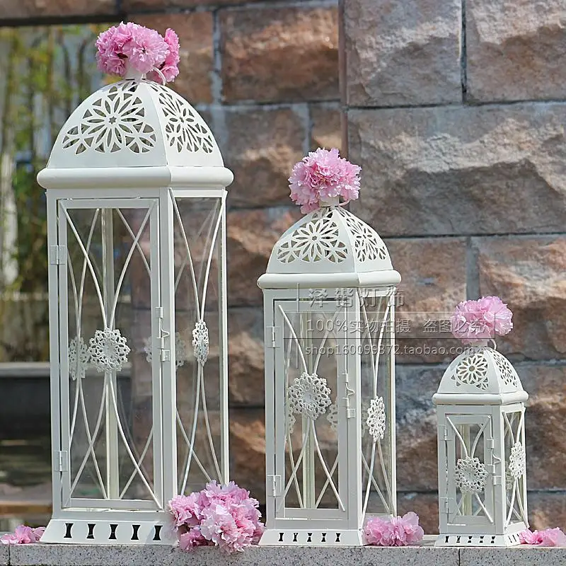 Hanging Bedroom Design Glass Jar Candle Holder Hurricane Floor Chandelier Bougeoir Table Furniture