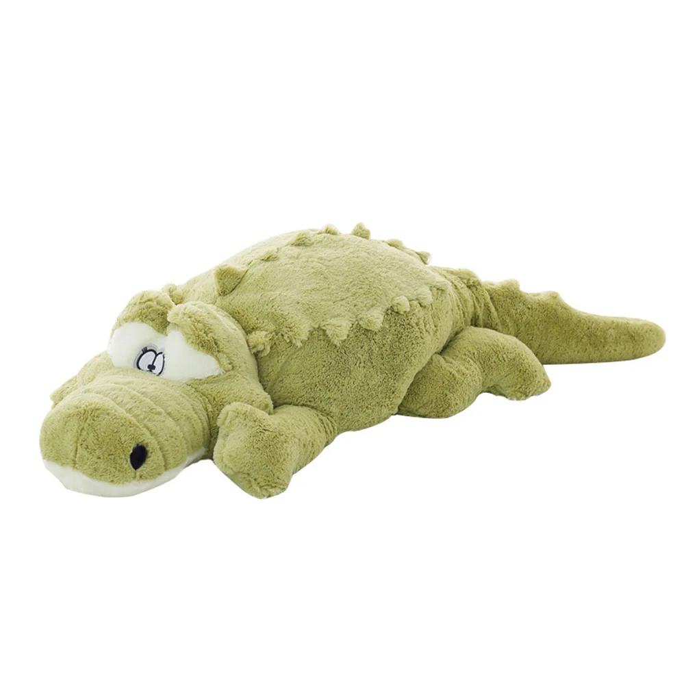 

1Pc Adorable Throw Pillow Practical Alligator Cartoon Animal Doll (Green)