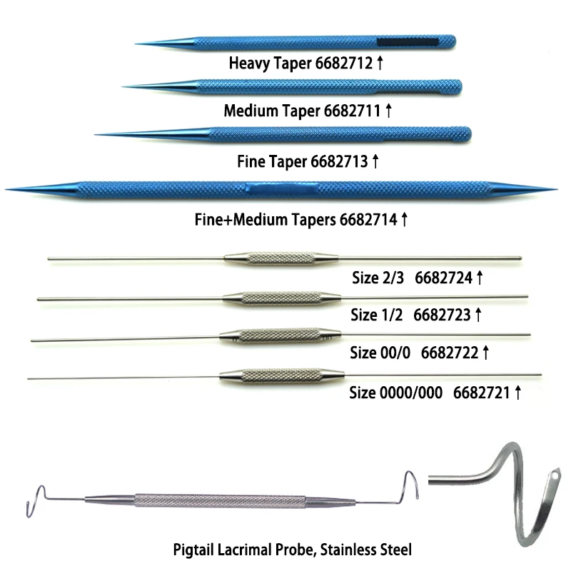 

Lacrimal Dilator Bowman Lacrimal Probe Pigtail Lacrimal Probe