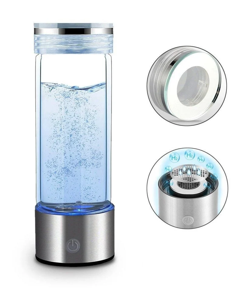 

420ml Hydrogen Generator Water Cup Filter Ionizer Maker Hydrogen-Rich Water Portable Super Antioxidants Hydrogen Bottle
