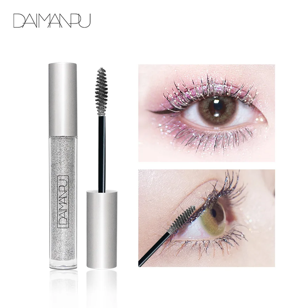 

Cosplay Party Mascara Glitter Mascara Long Curling Eyelash Shimmer Shiny Mascara Eyelashes Extension Sparkling Eyes