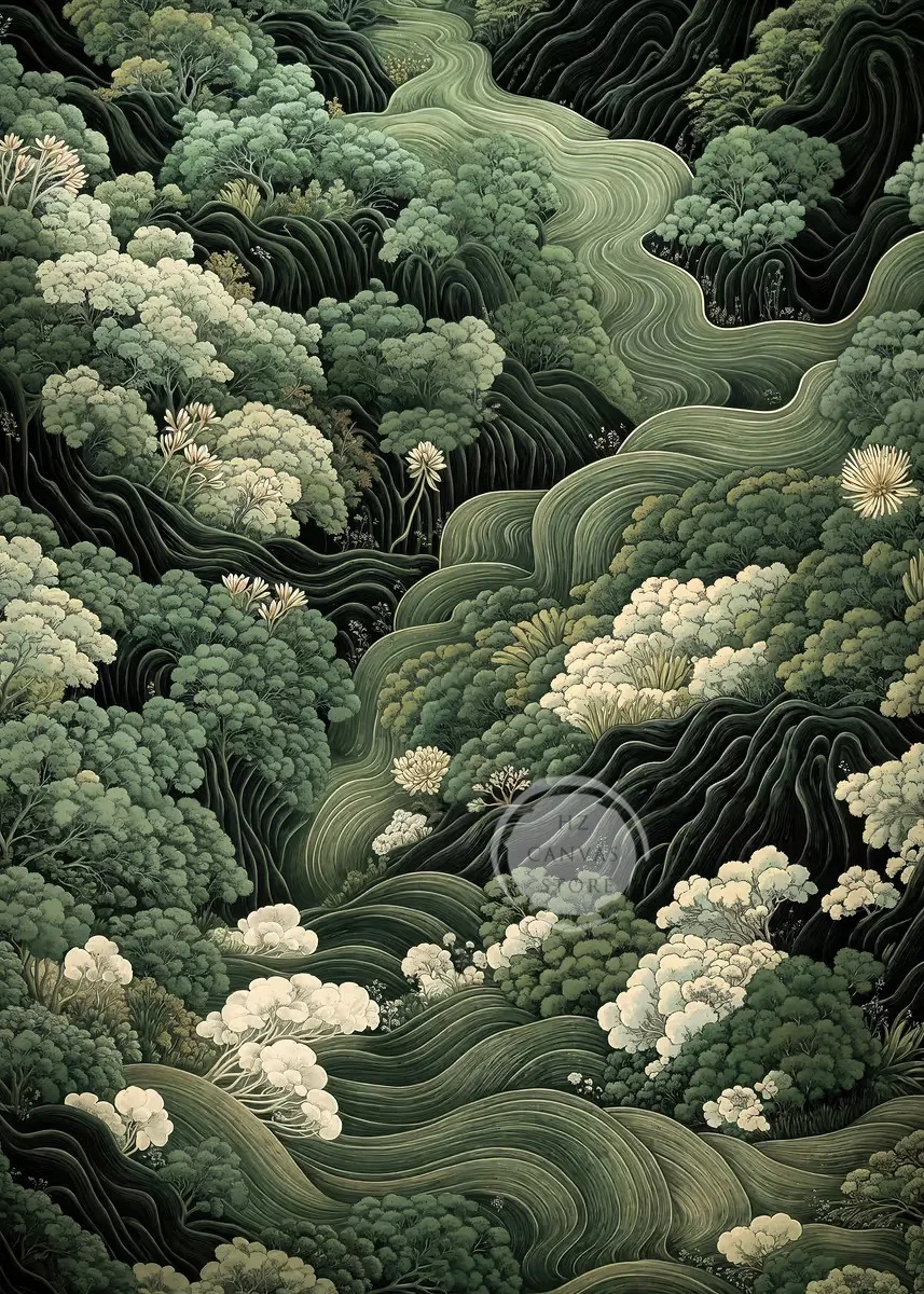 

Japandi Wabi Sabi настенный принт японский пейзаж