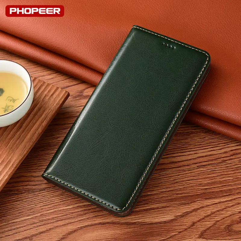 Luxury Genuine Leather Case For XiaoMi Mi 13 12 12T 12X 12S 11i 11T 11X Pro Ultra Lite Case Retro Crazy Horse Wallet Flip Cover