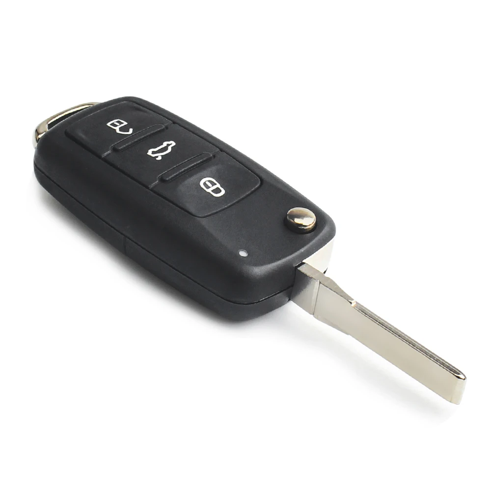 Фото KEYYOU для VW polo passat b5 Tiguan Golf VOLKSWAGEN Seat Skoda 2/3 кнопочный Автомобильный ключ 5K0837202AD откидной ключ корпус №4