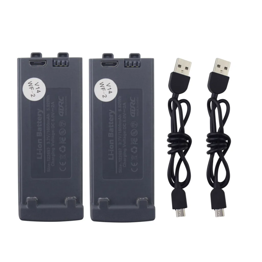 Литиевый аккумулятор 3 7 в 1600 мАч + USB-кабель для зарядки дрона 4 ДРК V14 4D-V14