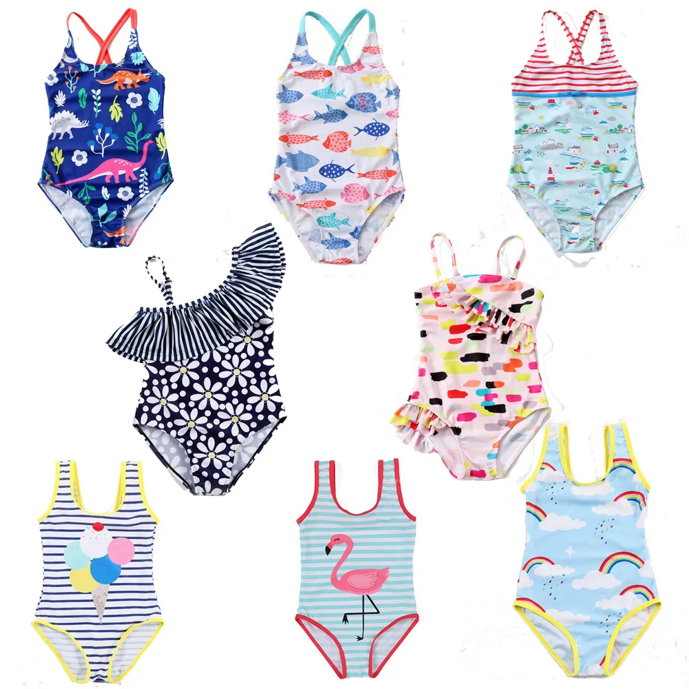 

One-pieces Kids Swimwear For Girls Bikini Teen Briefs Sleeveless Swimmersuit For Baby Girl Comfortable Swimwear