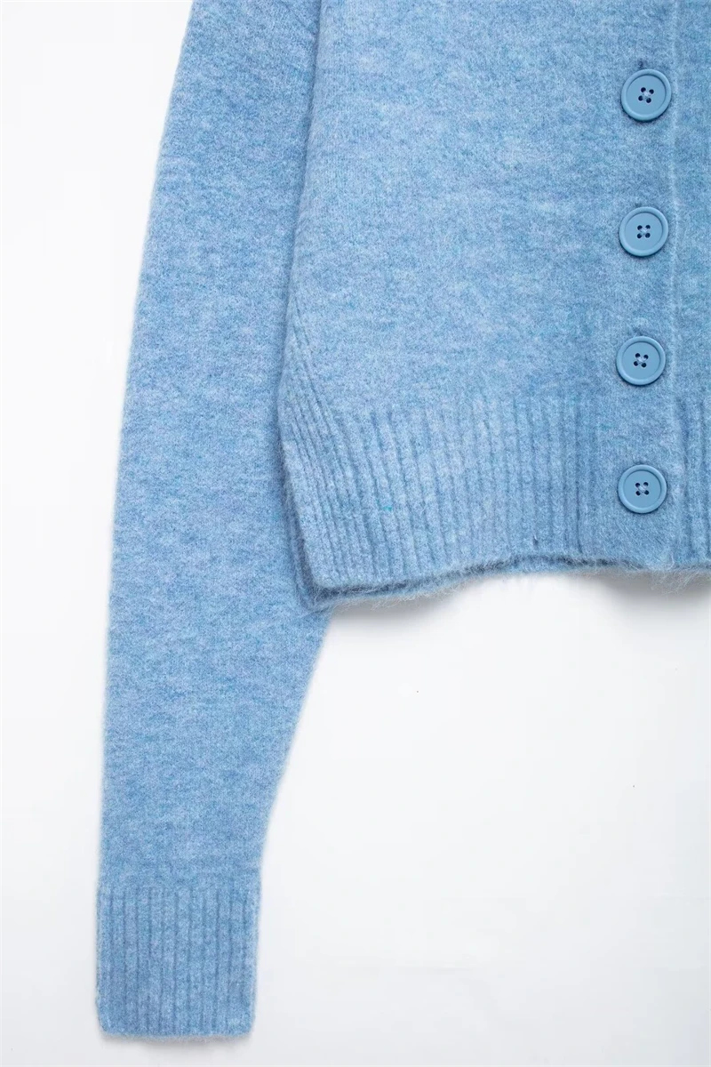 Женский Вязаный Свитер Traf В Повседневном Стиле С Боковым Разрезом Средний